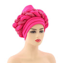 Latest African Auto Geles Headtie Already Made Headties Shinning Sequins Turban Cap for Women Ready Female Head Wraps