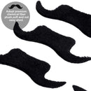 48Pcs Fake Mustache Set Self Adhesive Novelty Mustache Halloween Fancy Costume Fake Moustaches Stickers Set For Masquerade Party
