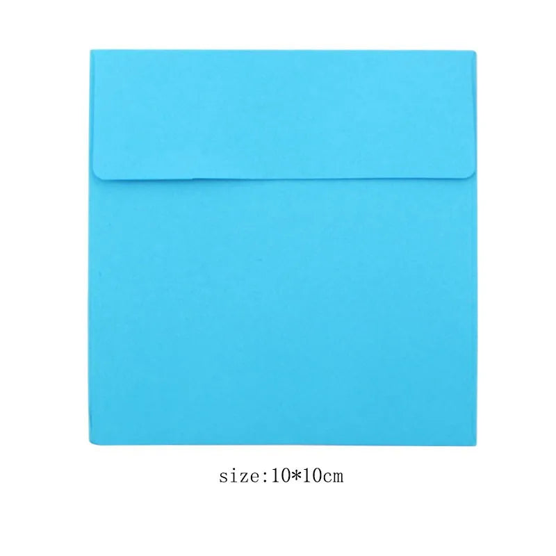 20pcs 10*10cm Square Creative White Black Color Envelope for Card Letter Paper Gift Mini Envelopes