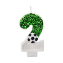 0-9 Numbers Football Cake Candle Kids Sports Theme Football Birthday Party Decoration Favors Cupcake Topper Cake Decor Supplies
