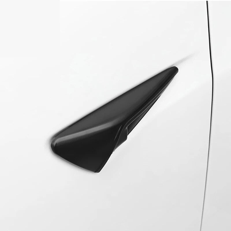 For Tesla Model Y 3 X S White ABS Side camera protection cover 2PCS