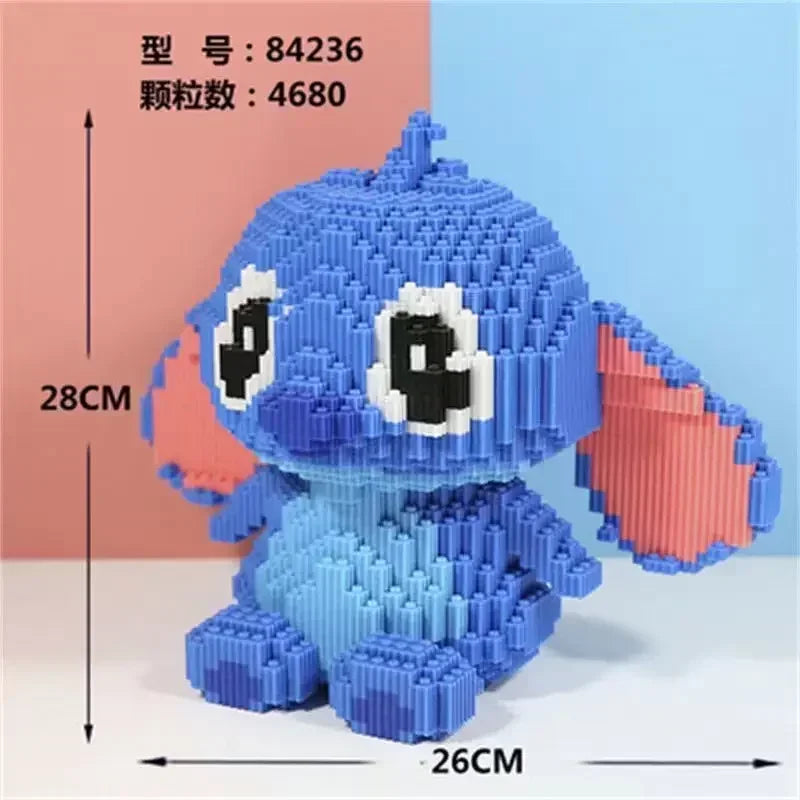 New Disney Building Block Stitch Giant Stitzer Assembly Toy Children's Birthday Gift Puzzle Desktop Decoration Fast Delivery