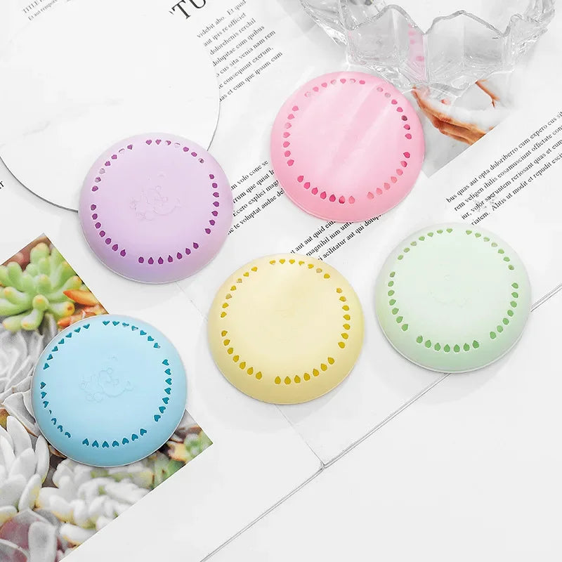 Mini Air Freshener Adhesive Toilet Aromatherapy Solid Fragrance Durable Deodorant Bedroom Wardrobe Round Incense Home Decor