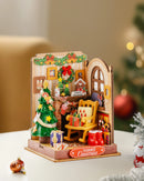 Robotime Mini House Building Craft Kits DIY Miniature House Kit Decoration Christmas Fireplace for Adults Gift For Christmas