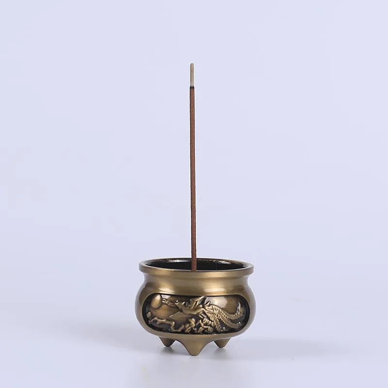 1pc Chinese Style Incense Burner Delicate  Dragon Phoenix Incense Burner Stick Holder For Home Decoration Home Decorative Orname