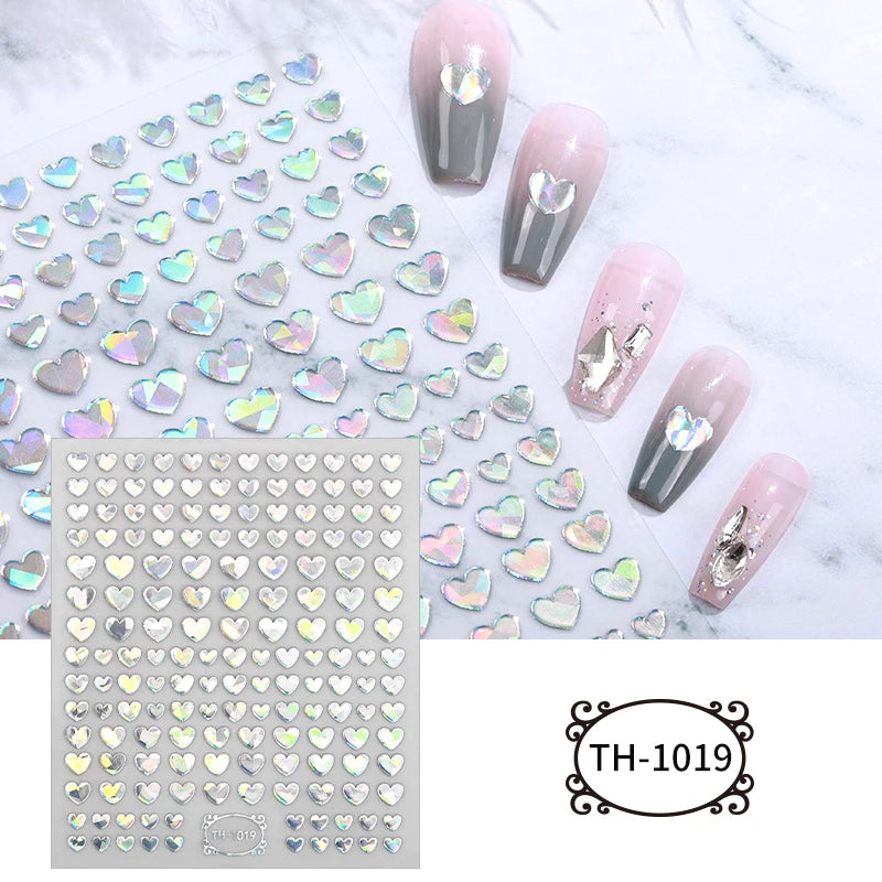 3D Bunny Nail Art Sticker Decals Decorations Easter Egg Design Cute Cartoon Rabbit Flower Nail Stickers Sliders for Manicure