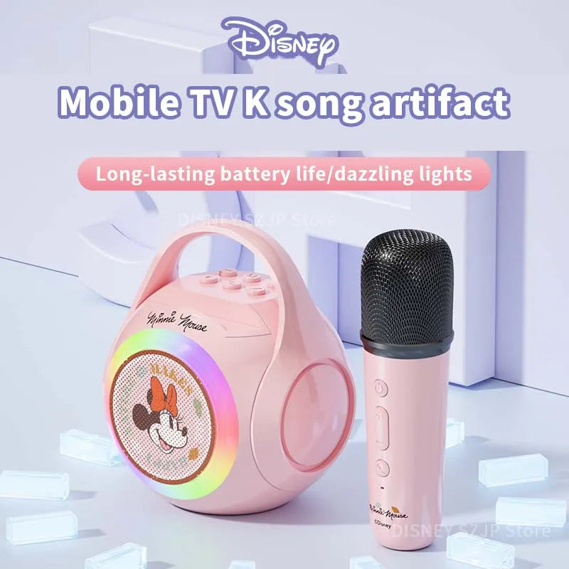 Disney Original Speaker Sets TD10 Wireless Bluetooth Mini Microphone Surround Sound Audio Phone Portable Outdoor Broadcast Card