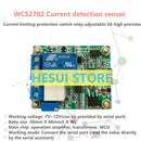 WCS2702 High precision AC-DC current detection sensor module 2A current limiting protection relay serial port