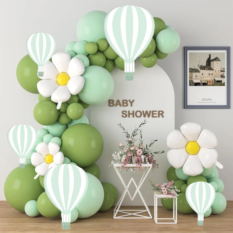 Hot Air Balloon KT Board Blue Pink Hot Air Balloon Cutouts for 1st Birthday party Decoration Girl Wedding Baby Shower Supplies