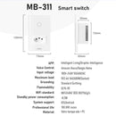 Touch switch, Alexa, Smart Switch, WiFi smart socket, WiFi smart switch, Tuya, switch, USB socket