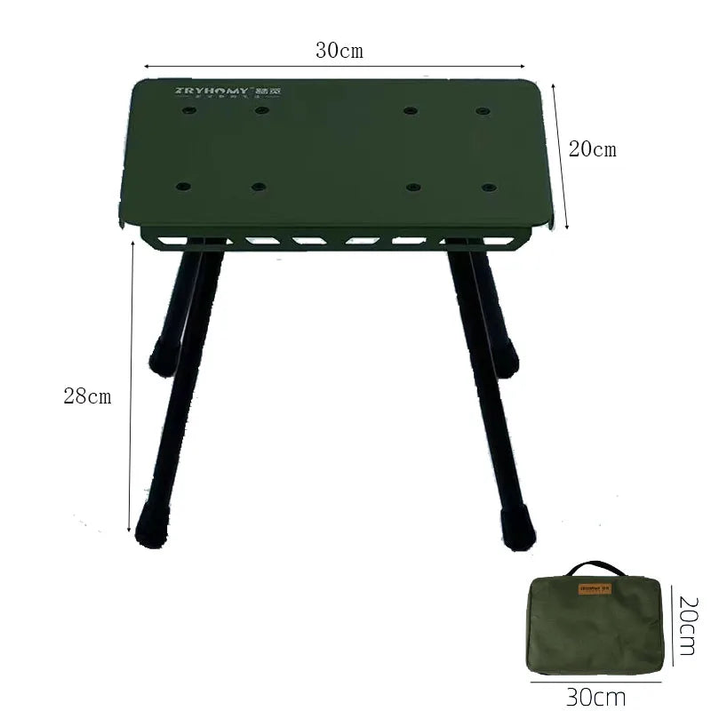 Tryhomy Camping Stool Aluminum Alloy Tactical Chair Outdoor Portable BBQ Picnic Fishing Chairs  New