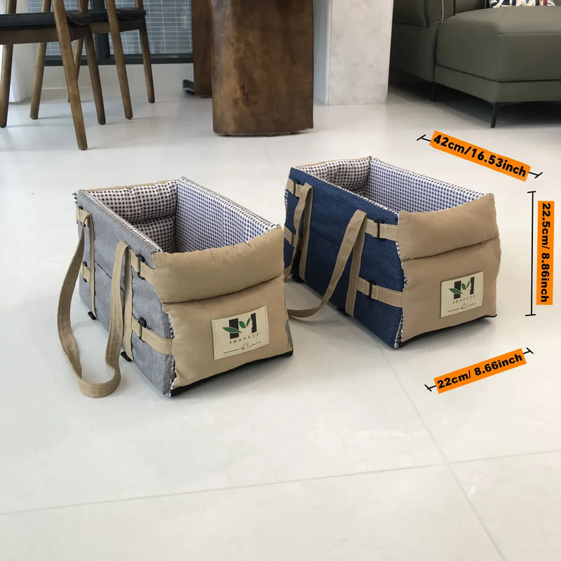 Canvas Cat Dog Transport for Bag Portable Pet Dog Car Seat Bed Car Central Safety Travel Dog Carrier Bag Chihuahua Accessories