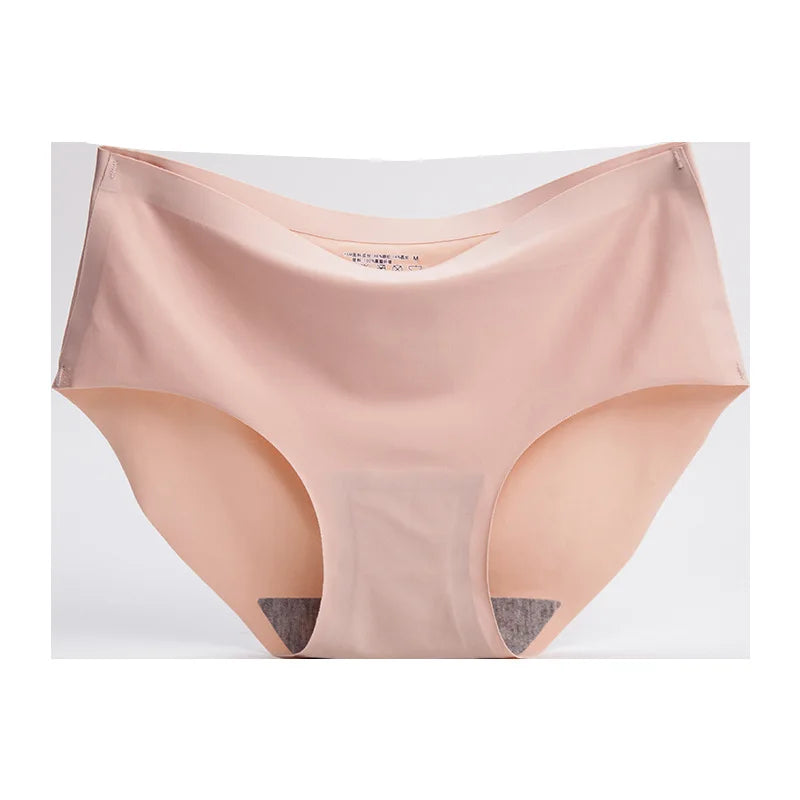 Panties Female Ice Silk Underwear non-trace Underwear Chip Breathable Waist Sexy Female Triangle Briefs Woman YSM840