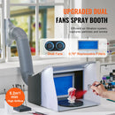 SucceBuy Airbrush Spray Booth Portable Hobby Airbrush Paint Spray Booth Kit with 4 LED Light Powerful Dual Exhaust Fans