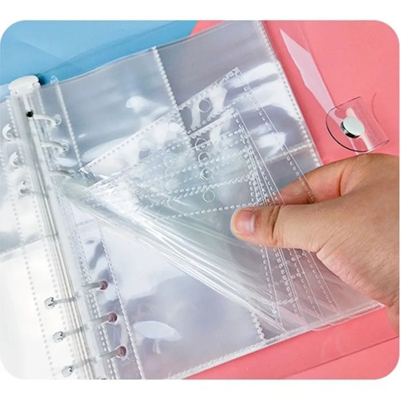 10pcs A5/A6 Binder Sleeves Photo Album Binder 1/2/4 Pockets Inner Photo Sleeves Transparent Album Accessories Photocard Storage