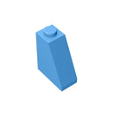 Gobricks 10PCS Bricks Assembles Particles 60481 2x1x265 Degree Slope Bricks Building Blocks Replaceable Parts For Children Gifts