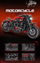 800+Pcs High-tech Classic Motorbike Building Model Blocks City Road Racer Bricks Moto Christmas Gifts Toys for Kid Boys Adult