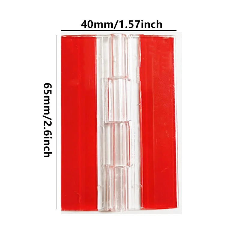 10Pcs/5pcs/set 25X33MM/30X34MM/45X38MM Transparent Plastic Folding Hinges Durable Clear Acrylic Hinge Tools