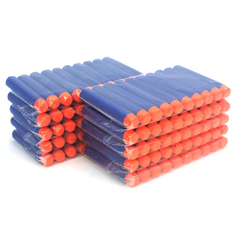 100pcs EVA Soft Bullet Boy Toy Gun Foam Universal Sucker Bullets Outdoor Kids Nerf Gun Accessories