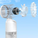 Portable Handheld Misting Fan Rechargeable Battery Operated Spray Water Mist Fan 3 Speeds Cooling Fans for Makeup Travel, Beach