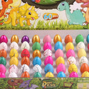 60PCS Soak in water to hatch dinosaur eggs, children's educational toys, birthday creative novelty science and education toys