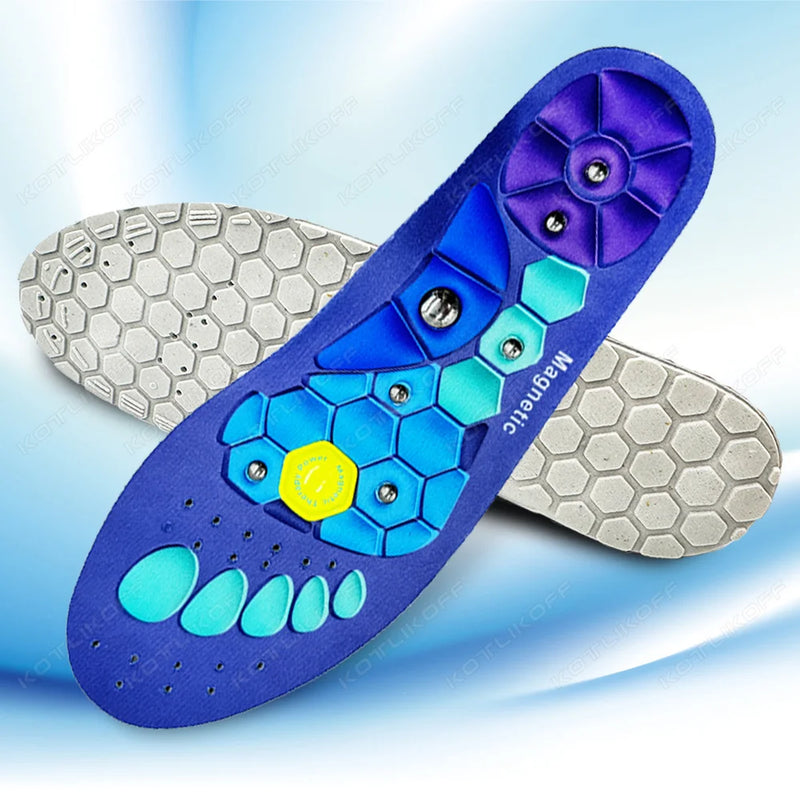 Acupressure Magnetic Insoles Foot Massage Orthopedic Insoles For Men Women Breathable  Arch Support Relieve Tired Shoe Inserts