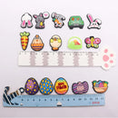 1-23Pcs PVC Adorable Rabbit Bunny Easter Shoe Buckle Charms Accessories Children Shoe Button Fit Birthday Gift