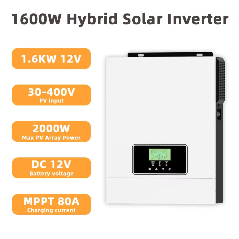 Y&H Hybrid Solar Inverter 1KW 1.6KW 1.8KW 3KW 4.2KW 6.2KW 10.2KW 220Vac MPPT Pure Sine Wave Inverter Solar Charger Controller
