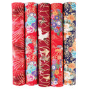 5PCS 25 x 25cm/50 x 50cm Squares Cotton Craft Japanese Fabric Cloths for DIY Bundle Patchwork Quilting Sewing Artcraft
