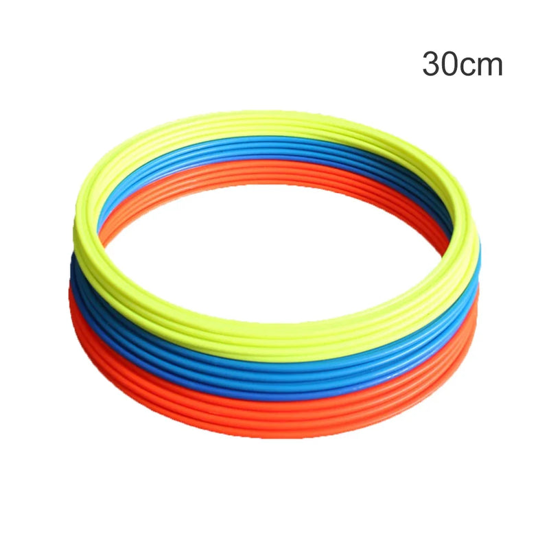 10Pcs/Set Agility Training Rings Portable Football Soccer Speed Agility Training Rings Sport futbol Training Equipment