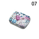 Metal Mini Hinged Iron Box Rectangular Empty Tin Storage Box Jewelry Pill Candy Cases Container Cosmetic Organizer Home Supplies