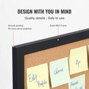 VEVOR Cork Board 36x24/24x18 in Bulletin Board W/ MDF Sticker Frame Vision Board Includes 10 Pushpins for Display and Decoration