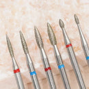 Diamond Nail Drill Bit Set Rotery Milling Cutters Bits for Electric Pedicure Manicure Machine Nail Burr Tools Accessories