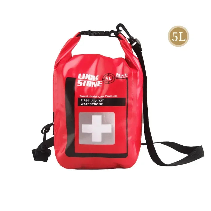 2L/5L Portable Waterproof First Aid Bag Outdoor Camp Emergency Kits Case Only For Home Car Travel Fishing Hiking Sports