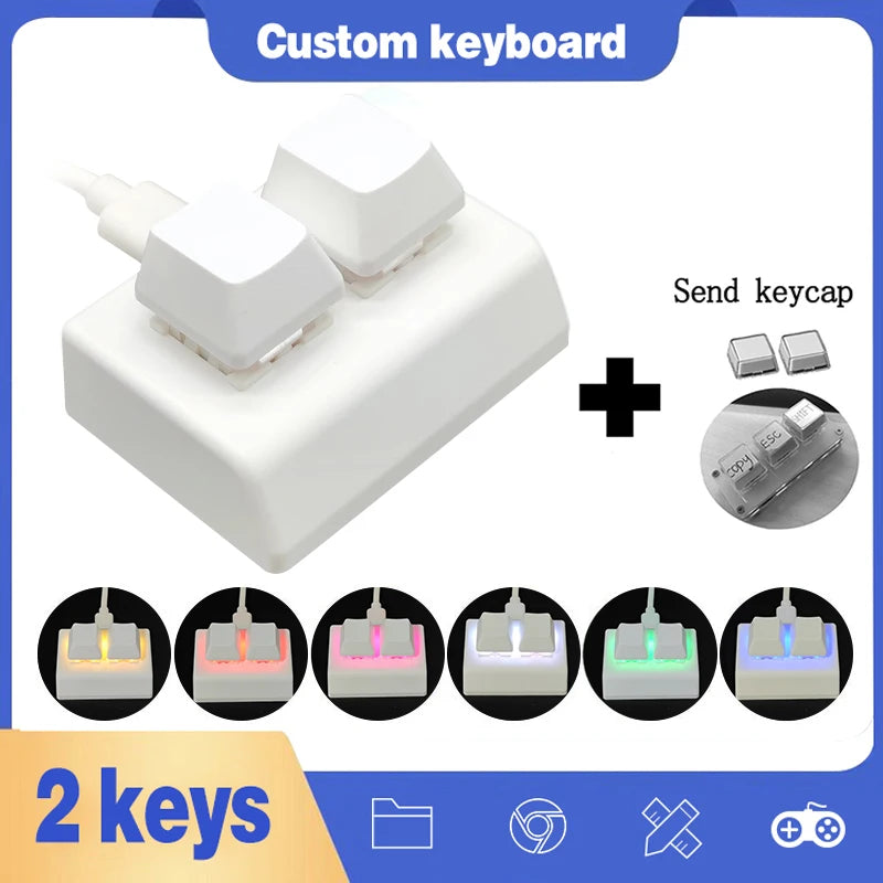 OSU 2 keys Macro Programming Keyboard RGB Mini Keyboard Gaming Drawing Red Switch Custom Keyboard Gaming Keypad