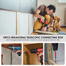 10/20Pcs 60mm Magnetic Screwdriver Extension Bit Tips Holder 1/4inch Hex Shank Kit Drill Bit Adapter Sleeve Tools for Nuts