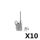 MOC WWII Military Figure Accessories Building Blocks Soldiers Face Scarf Tactical Belt Headphones Telegram Toys Children J031