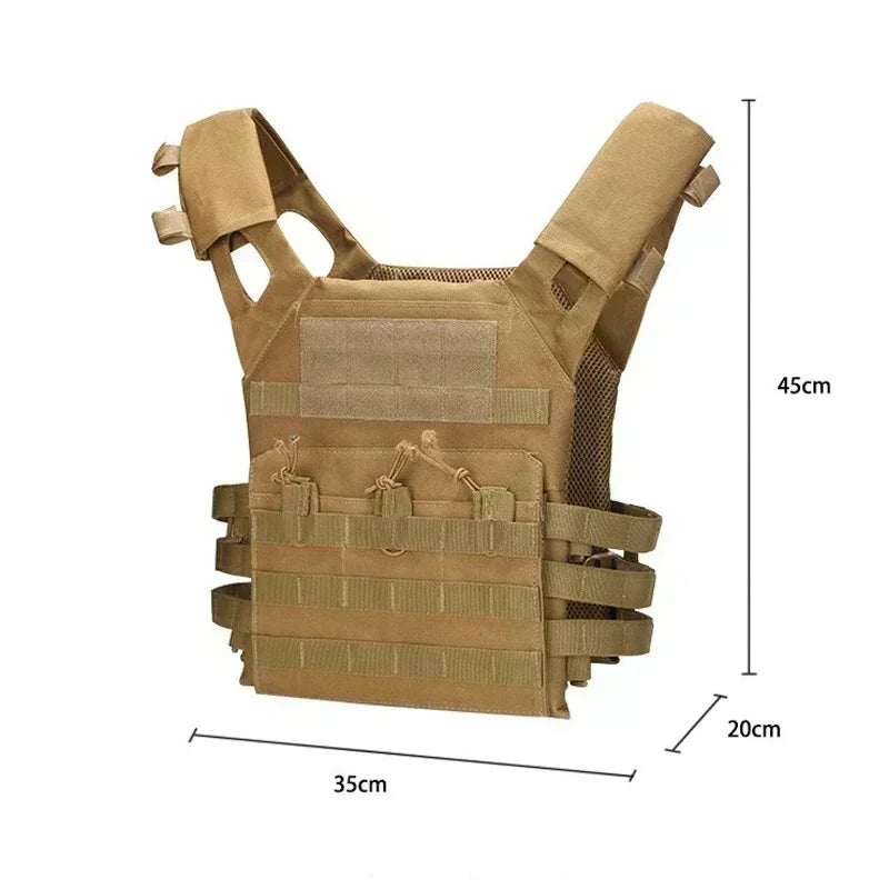 Tactical Vest Army Outdoor Body Armor Molle Plate Carrier Lightweight JPC Hunting Vest CS Game Camo Jungle Security Equipment