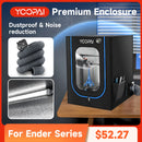 YOOPAI 3D Printer Enclosure with LED Light Thermo-Hygrometer Ventilation Kit Premium Fireproof Dustproof Constant Temperature