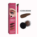 3Color Eyebrow Pomade Eyebrow Eyeliner Gel Waterproof Long-lasting Tinted Sculpted Brow Gel with Brush Eyebrow Stamp Pencil Kit