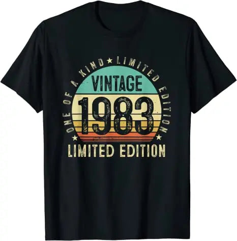 The Best Birthday Present Ever  T Shirt for Men and Women 40 Year Old Gifts Vintage 1983 Limited Edition 40th Birthday T-Shirt