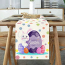 2025 Easter Rabbit Table Runner Linen Bunny Dining Table Cloth Placemat Spring Holiday Happy Easter Decoration For Home Kitchen