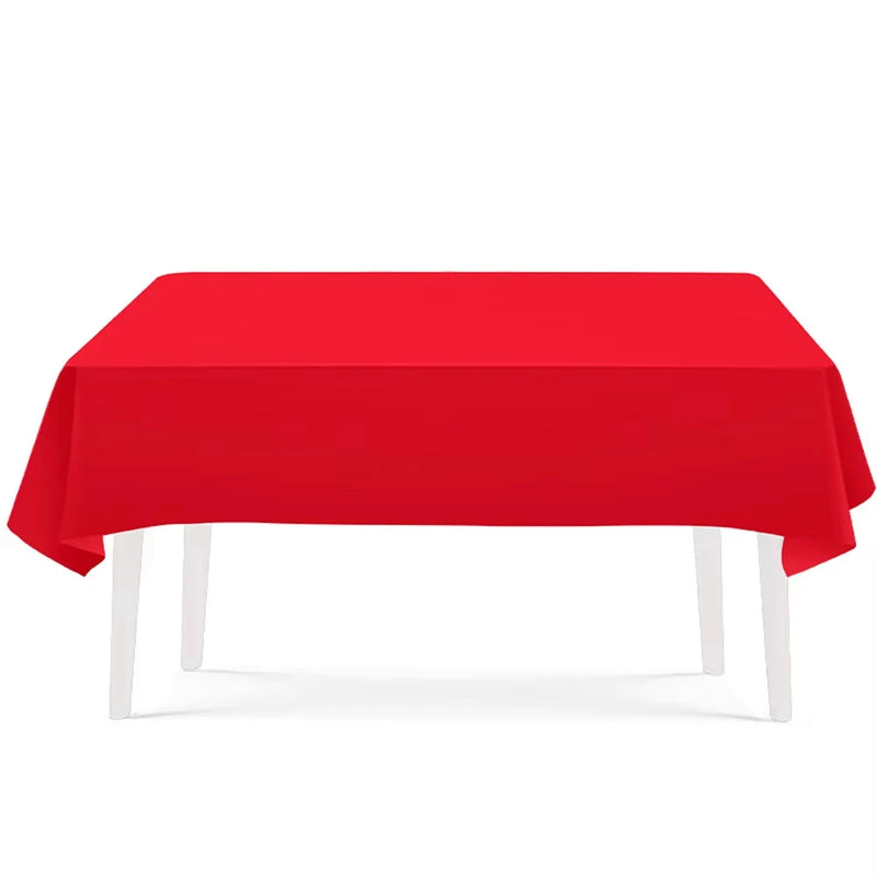 Solid Red Theme Birthday Party Supplies Disposable Dinnerware Paper Napkin Cup Plate Tablecloth Banner for Wedding Decoration