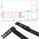 M.2 NVME Extender Support PCle4.0 M.2 NVMe SSD Extension Cable Solid Drive Riser Card for M.2 2230 2242 2260 2280 SSD