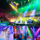 U'King 4PCS 200W 18 LED Par Light 4in1 18x8W RGBW Stage Light DMX 512 Control 4/8CH Flat Lighting Christmas DJ Party Disco Lamp