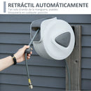 DURHAND retractable compressed air hose reel 15 m connector