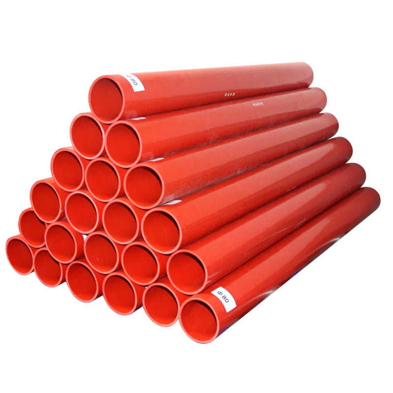 Water Hose Straight Silicone Coolant Hose 1 Meter Length Intercooler Pipe ID16mm~100mm Silicone Hose Car Accessories Red