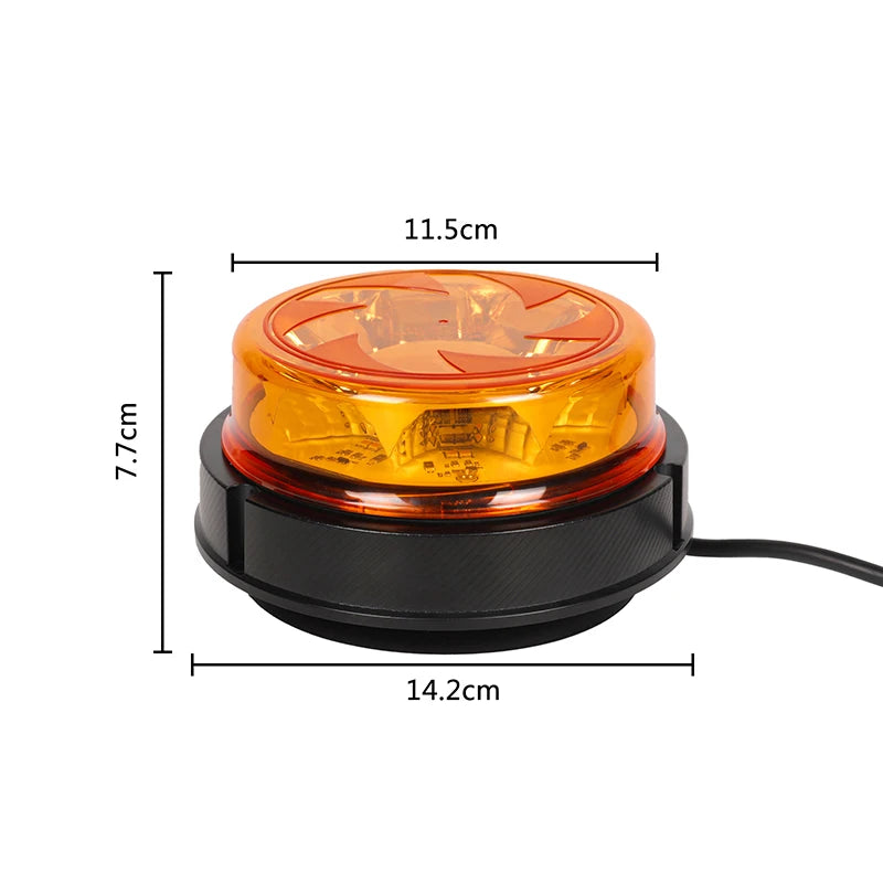 Emergency Strobe Light Set Vehicles Amber Warning Beacon Rotating Light Flashing Police Multipurpose Led Tractor Accessories