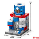 DIY Architecture Store Street View Food House Building Blocks Kit Girls Bricks Classic Movie Model Kids Toys For Children