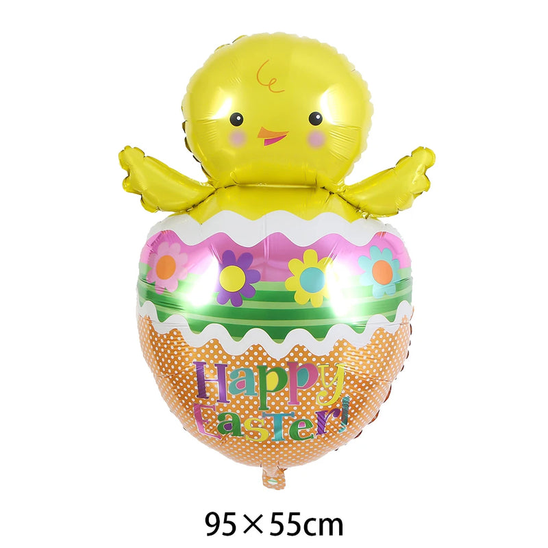 Cute Animal Easter Rabbit Mini Figurines Bunny Carrot Cake Decoration Chick Cupcake Toppers Easter Party Baking Supplies